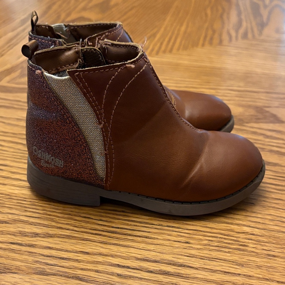OshKosh B'gosh Brown and Tan Kids Boots